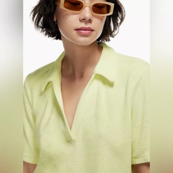 Aritzia Tops Wilfred Free Popsicle Terry Cloth Tee Poshmark